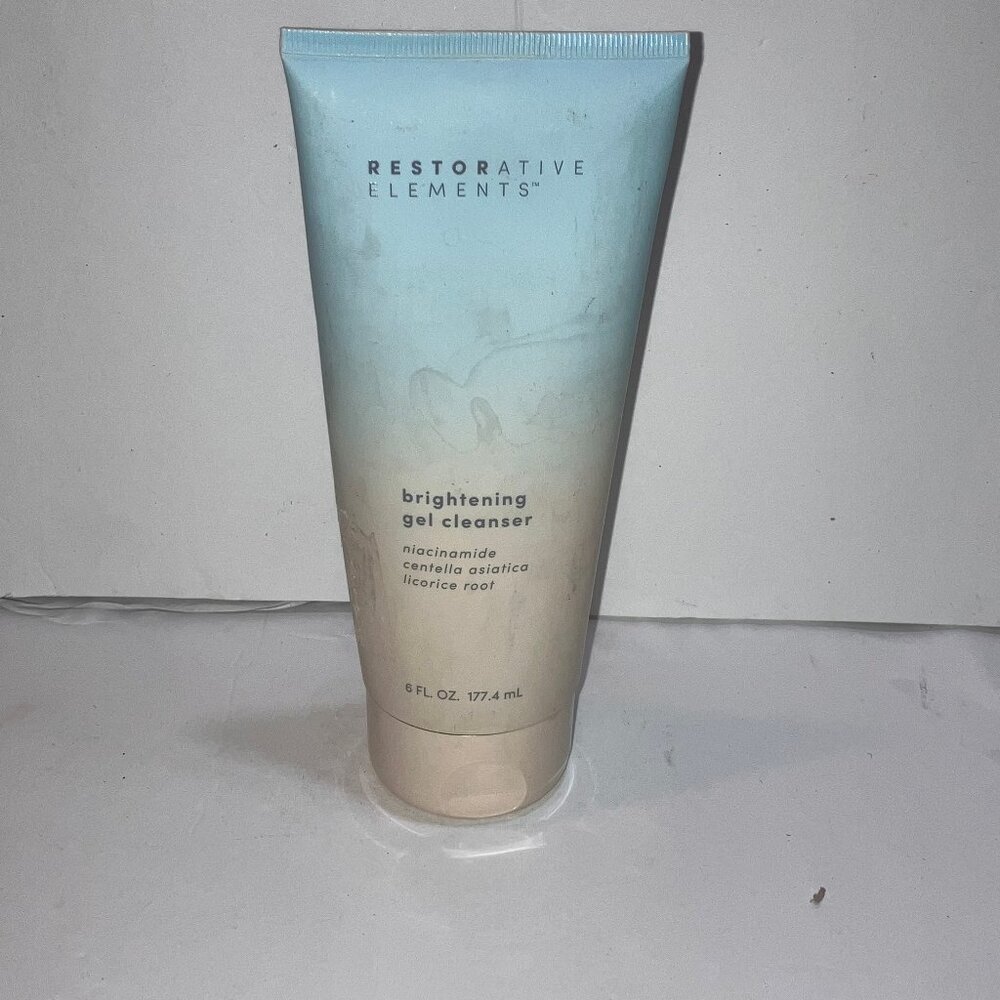Restorative Elements Brightening Gel Cleanser 6oz NEW